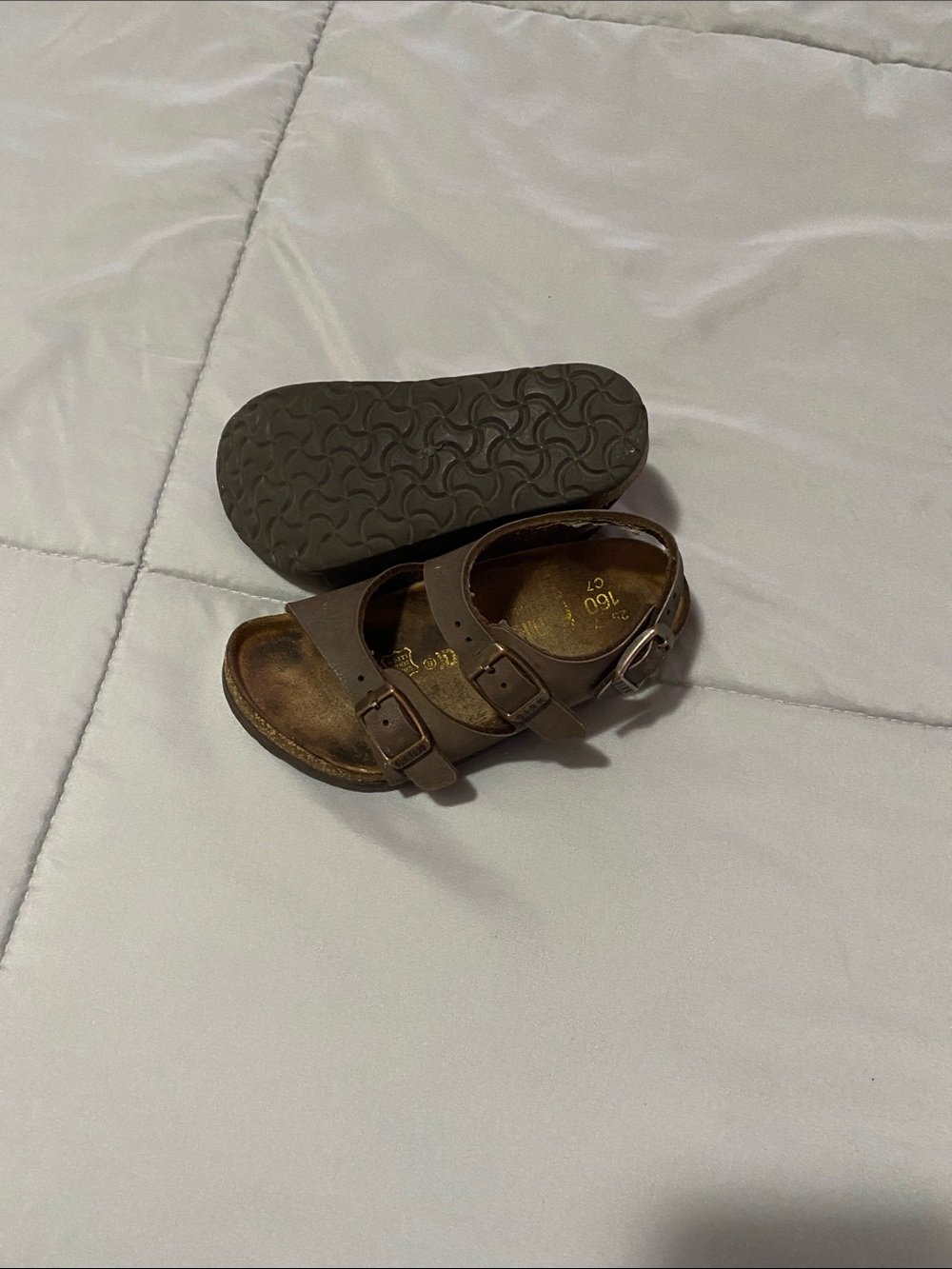 Birkenstock Kids Brown Double-Buckle Sandals - Picture 3 of 3